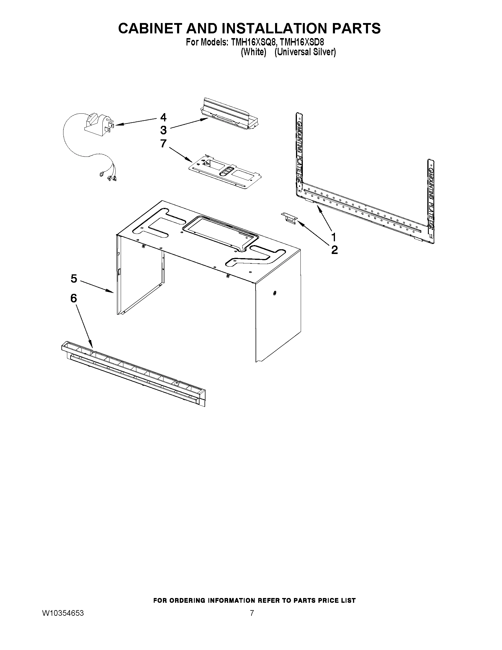 06 - CABINET AND INSTALLATION PARTS