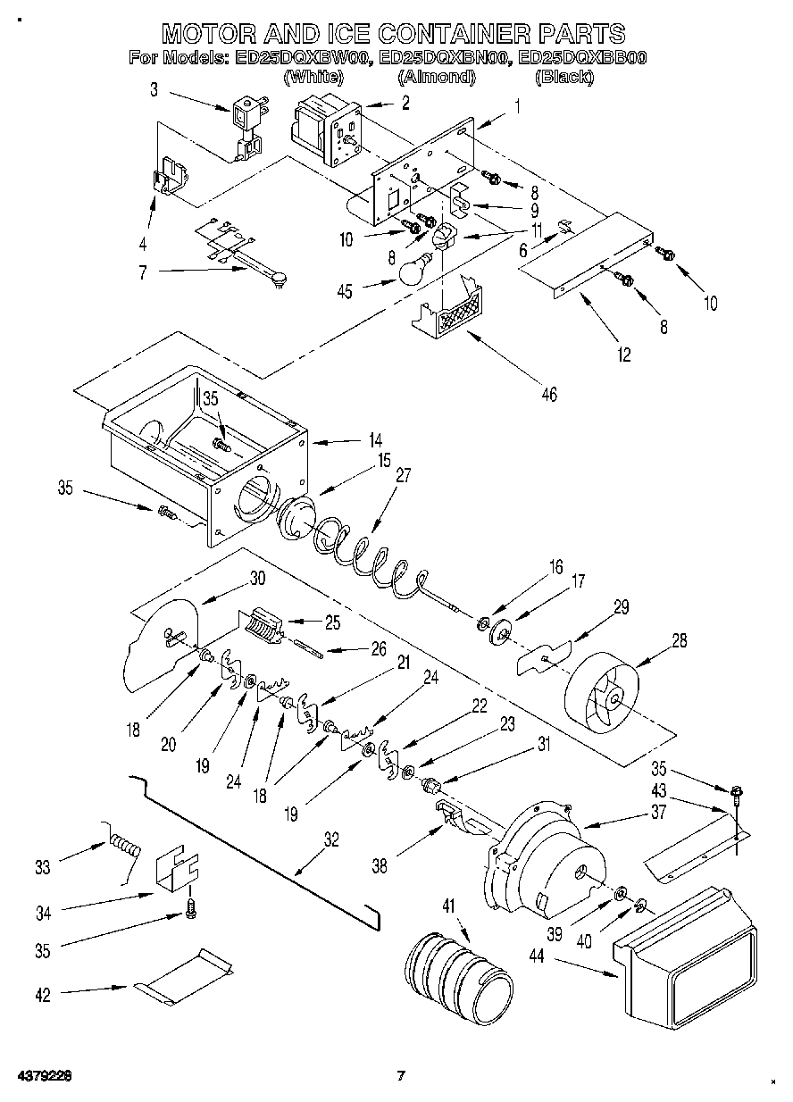 05 - MOTOR AND ICE CONTAINER