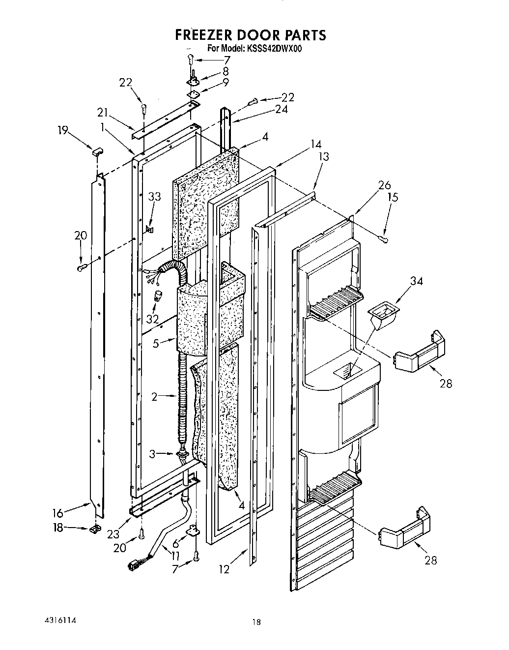 12 - FREEZER DOOR