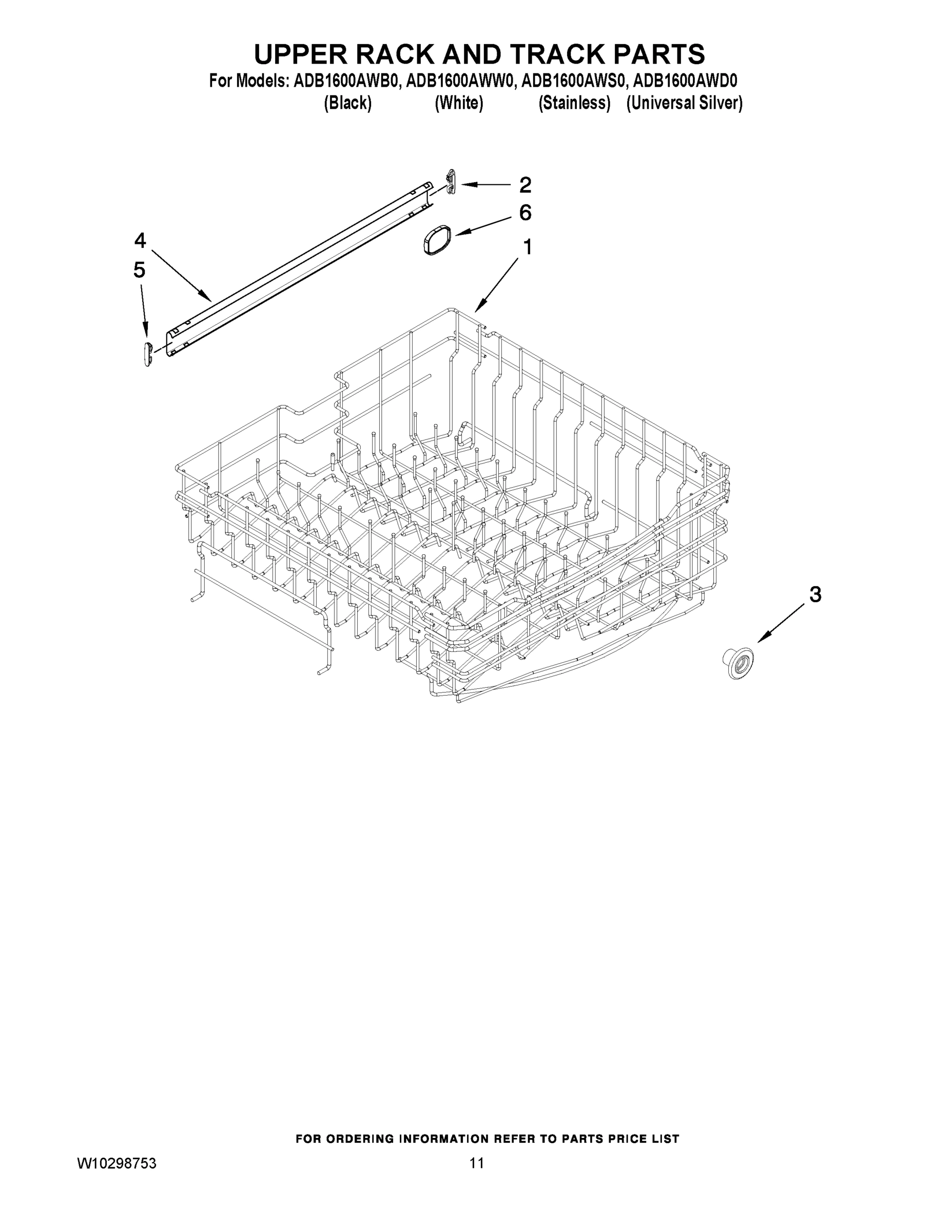 09 - UPPER RACK AND TRACK PARTS