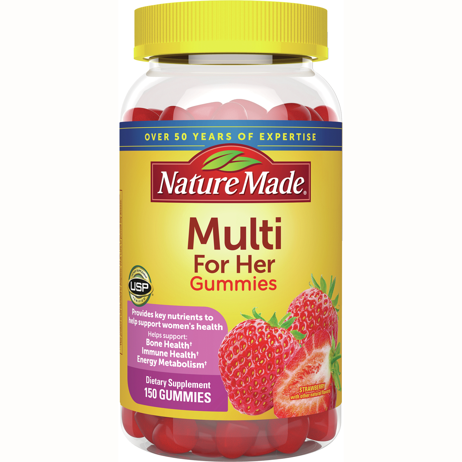 Nature Made Multi for Her Gummies - Strawberry Vitamin | 150 Gummies