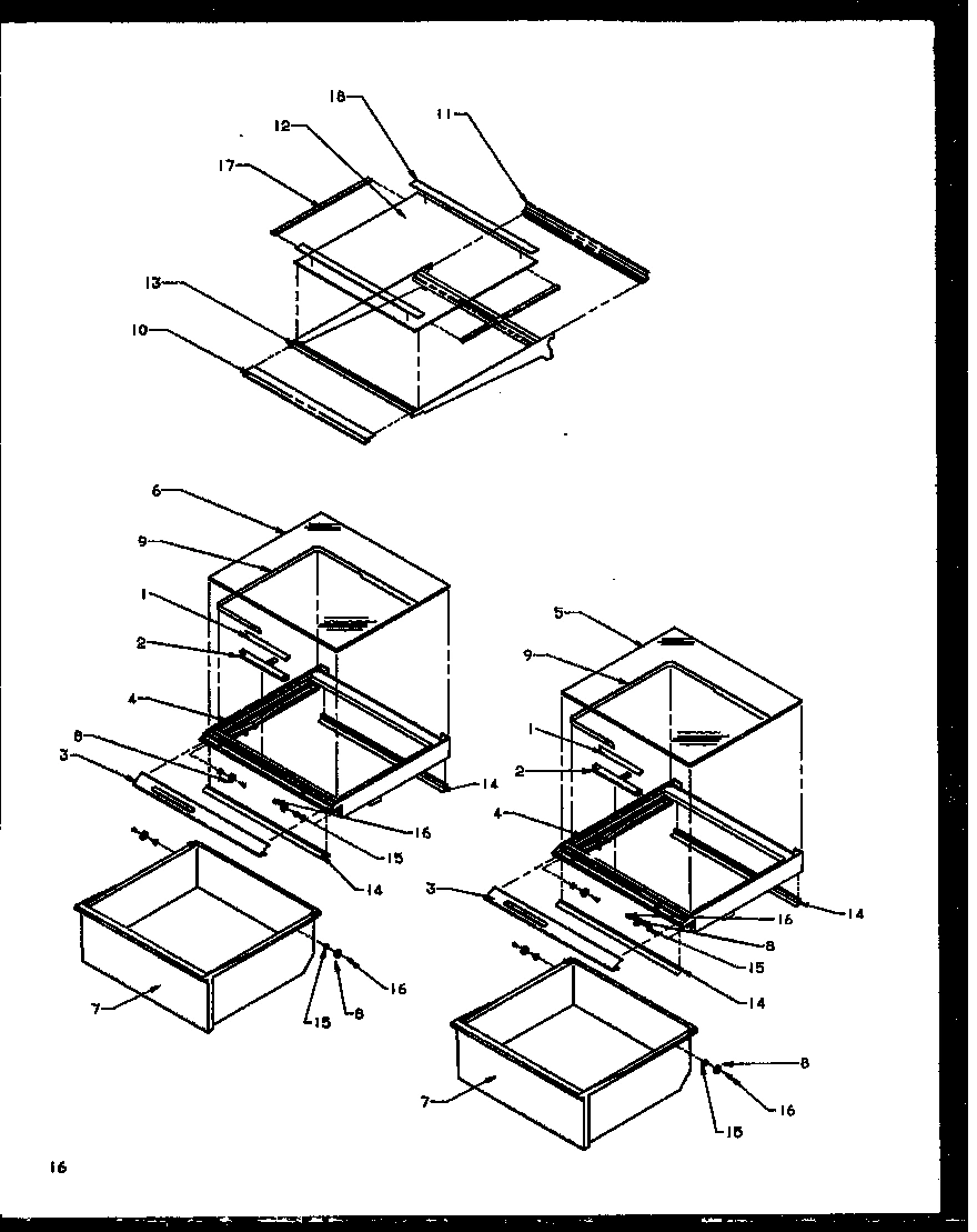 13 - REF SHELVING AND DRAWERS