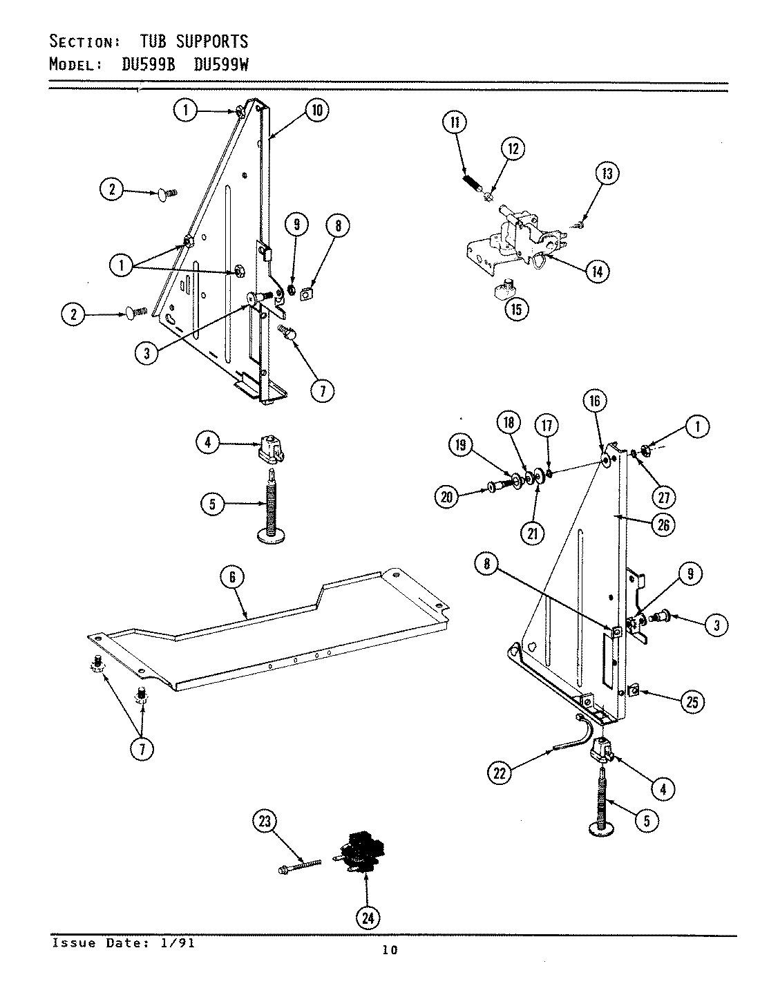 10 - TUB SUPPORT