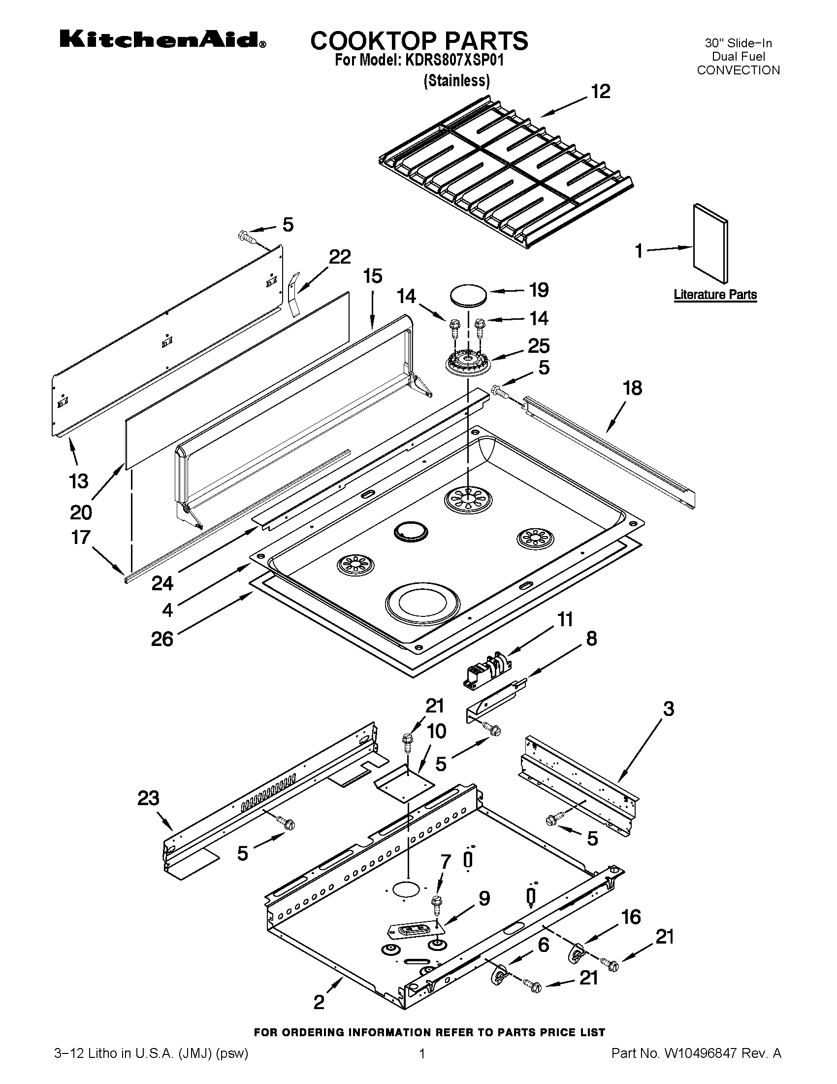 01 - COOKTOP PARTS