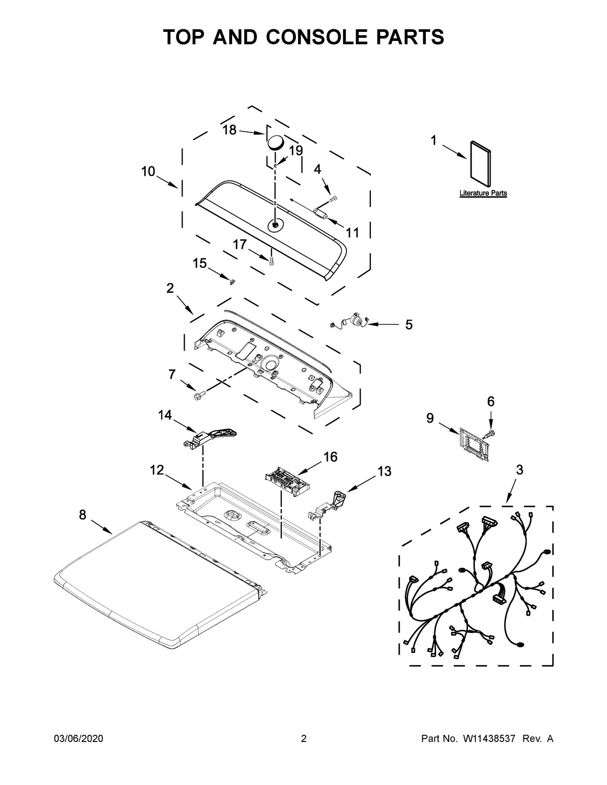 02 - TOP AND CONSOLE PARTS