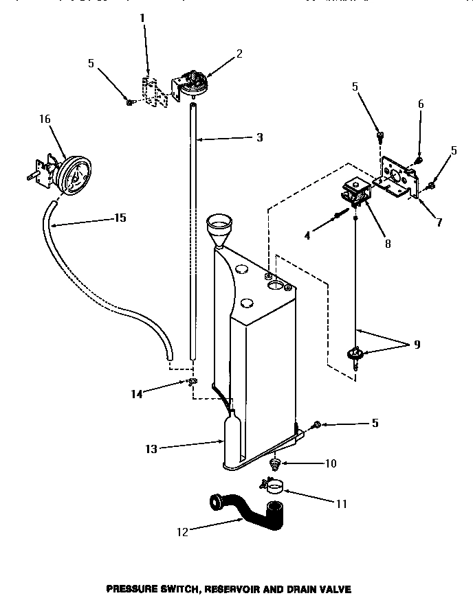 18 - PRESSURE SWITCH, RESERVOIR & DRAIN VALVE