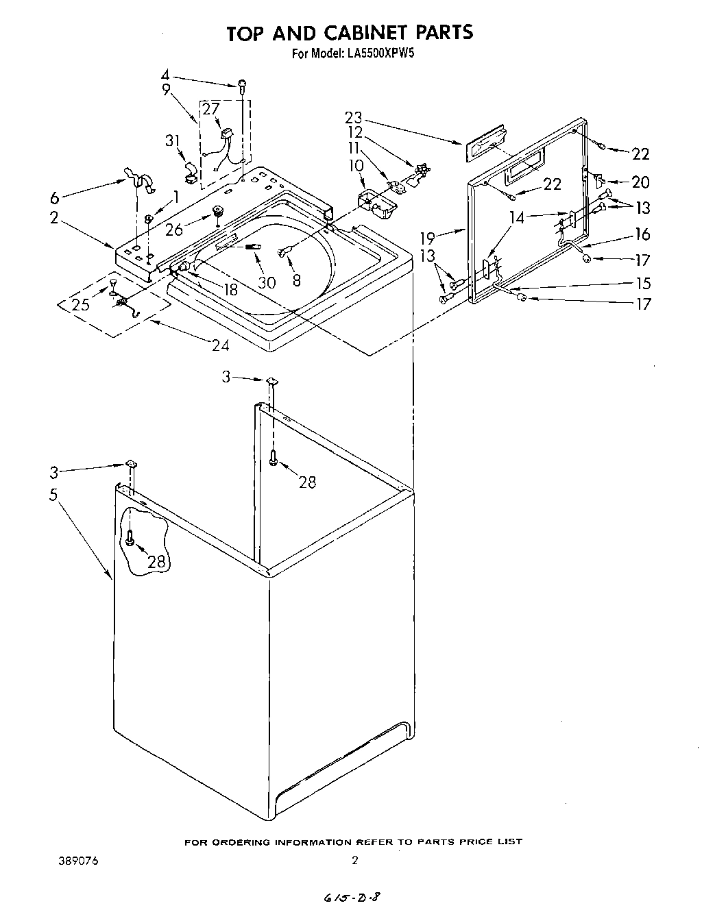 02 - TOP AND CABINET , LITERATURE AND OPTIONAL