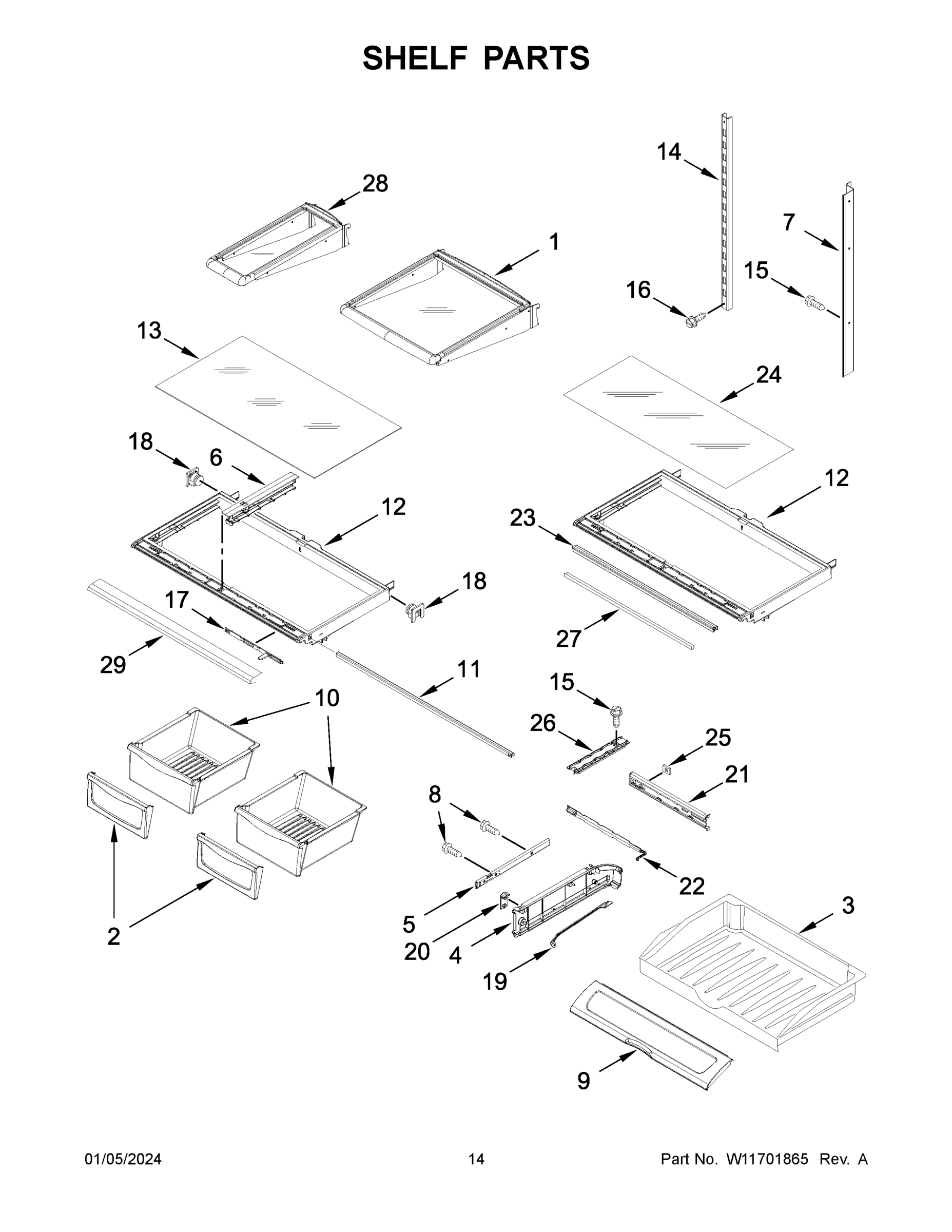 08 - SHELF PARTS