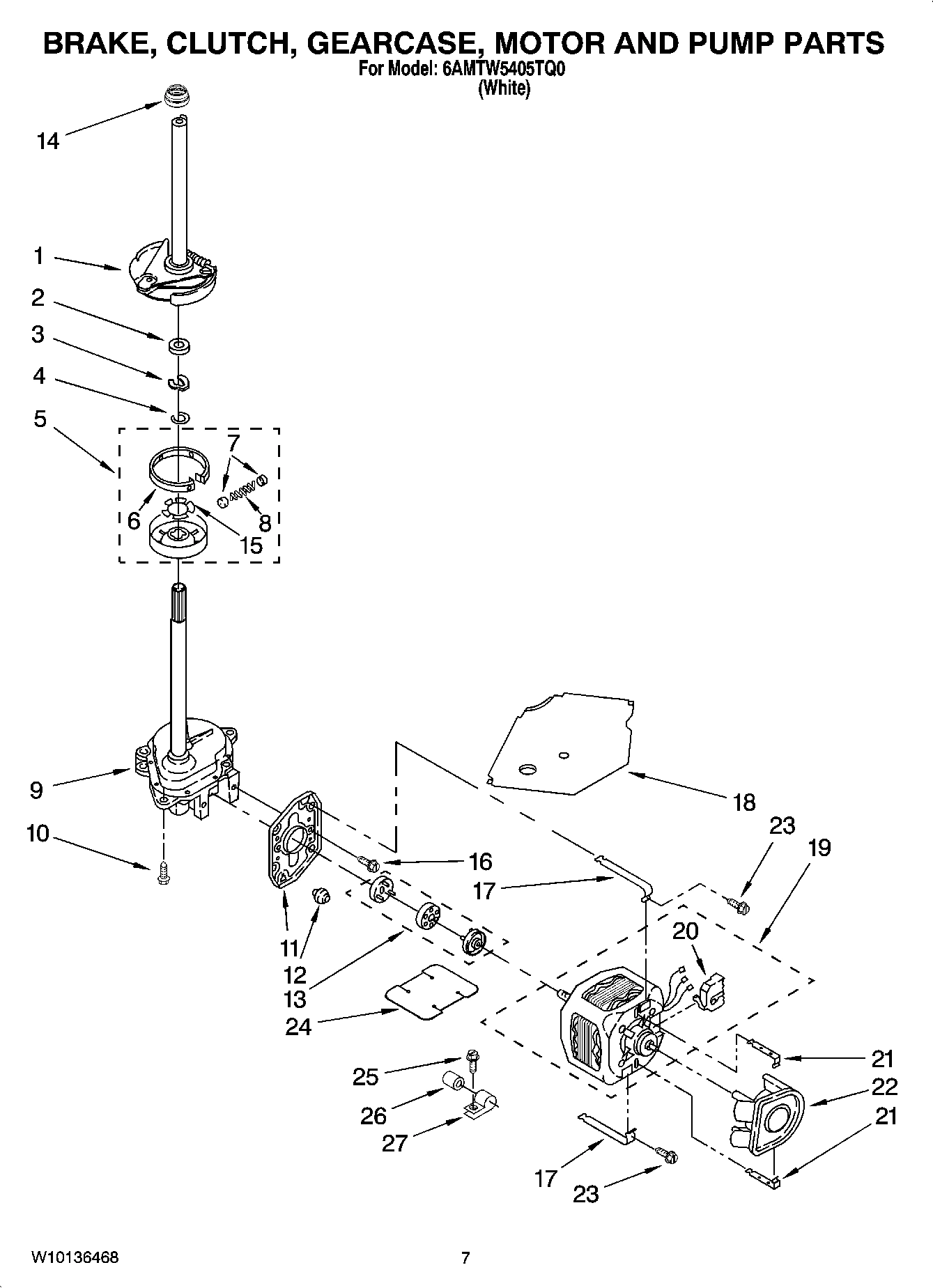 04 - BRAKE, CLUTCH, GEARCASE, MOTOR AND PUMP PARTS