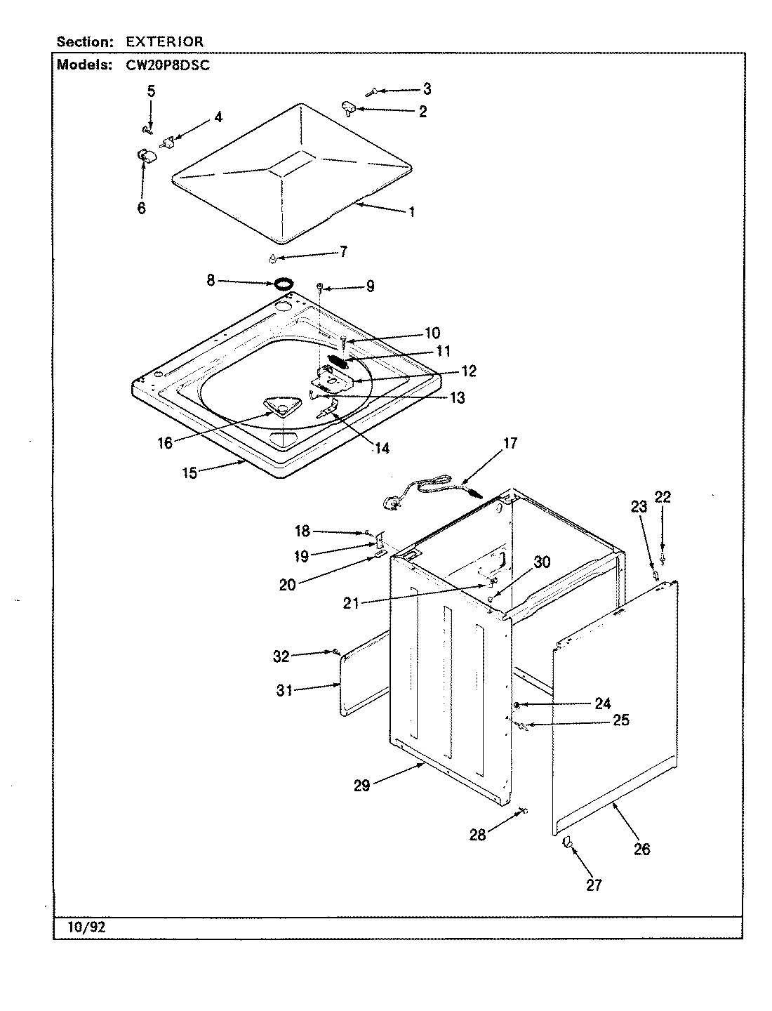 03 - EXTERIOR (CW20P8DSC)(REV. A-D)