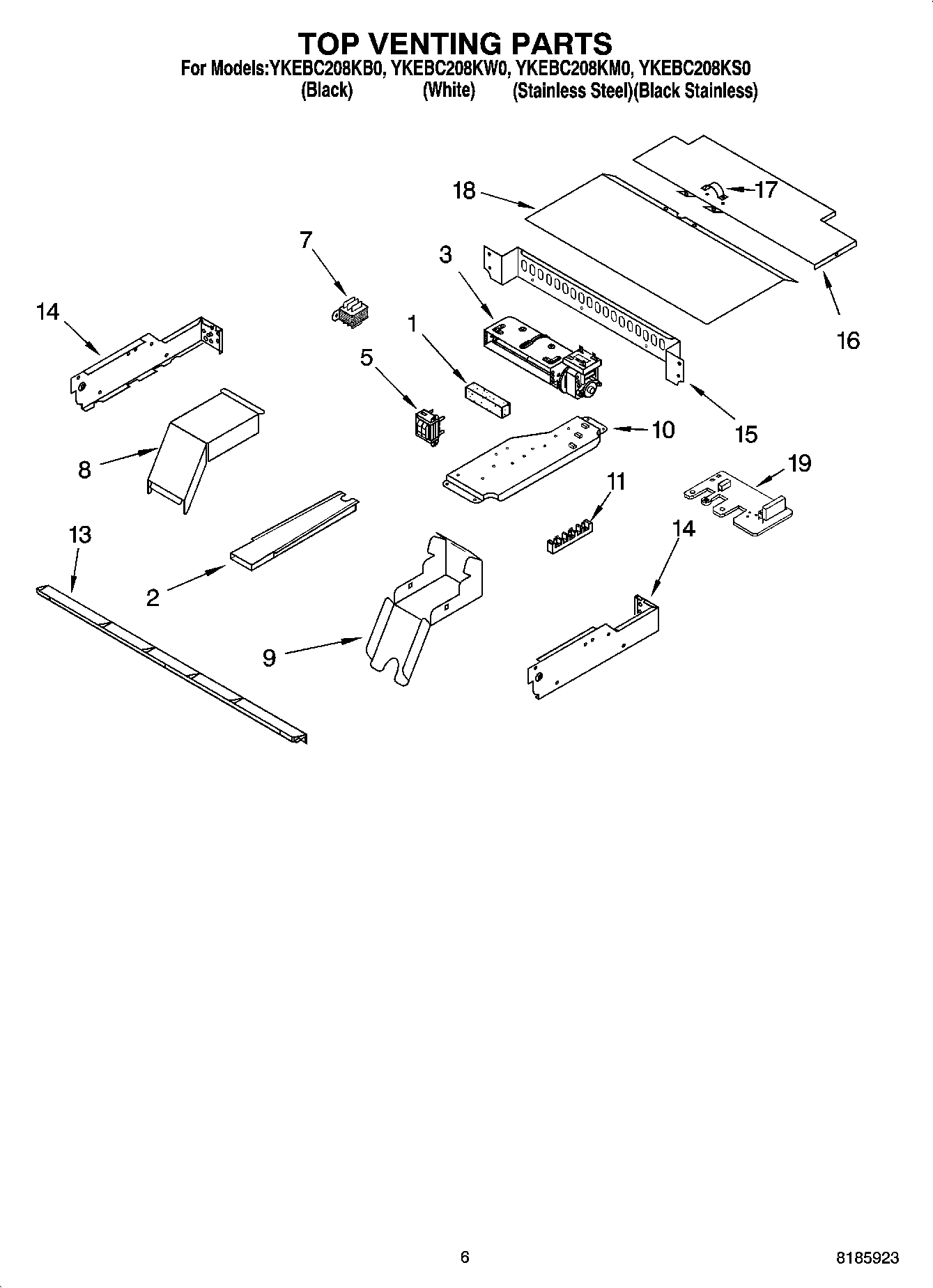 05 - TOP VENTING PARTS, OPTIONAL PARTS