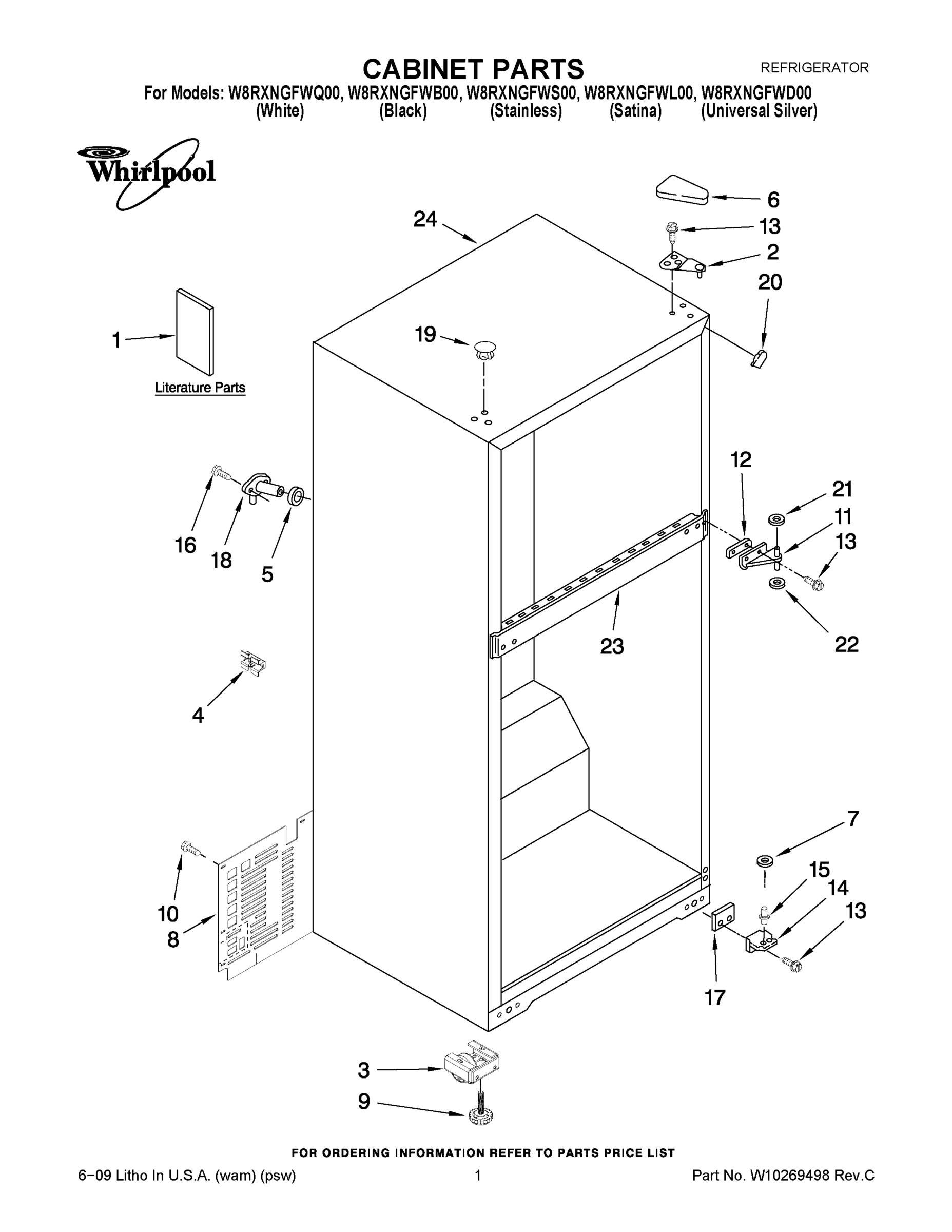 01 - CABINET PARTS