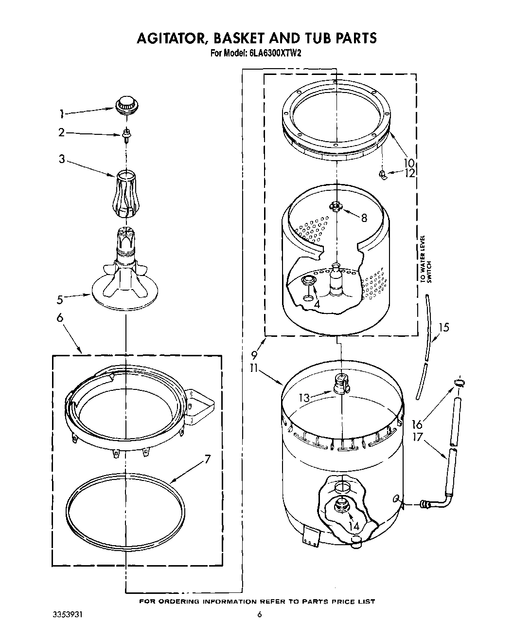 05 - AGITATOR, BASKET AND TUB