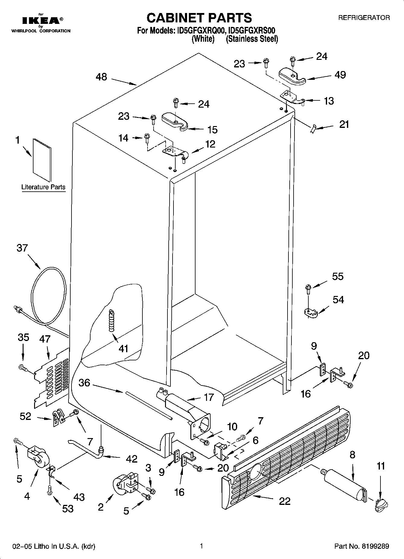 01 - CABINET PARTS
