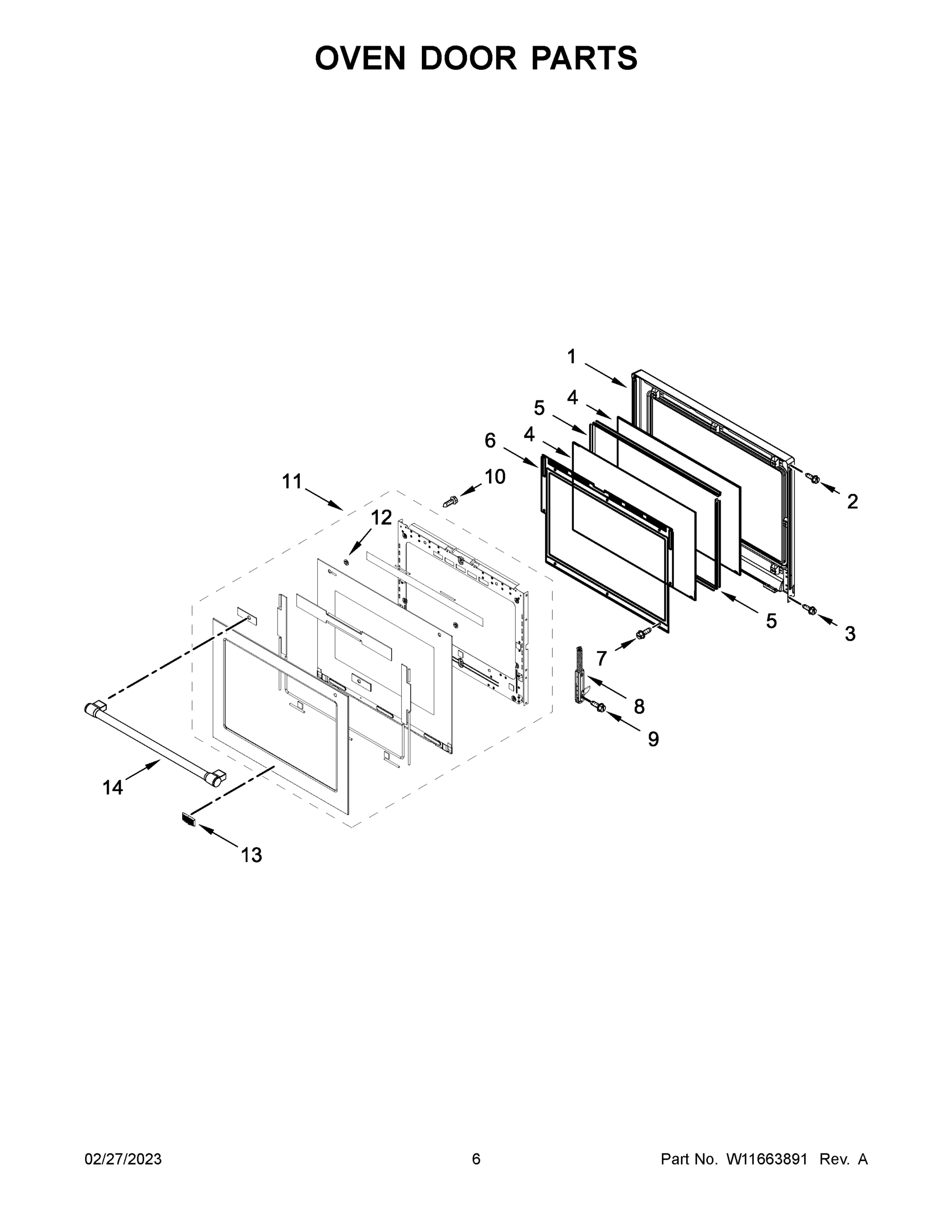 04 - OVEN DOOR PARTS