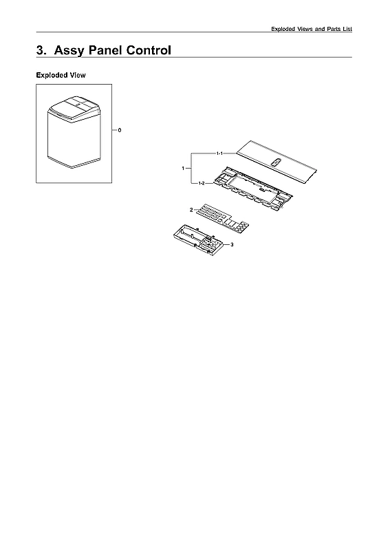 CONTROL PANEL ASSY