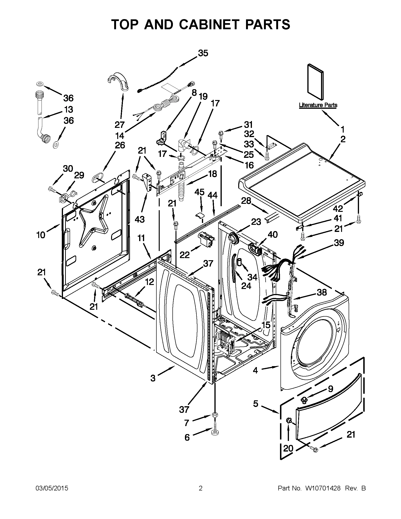 02 - TOP AND CABINET PARTS
