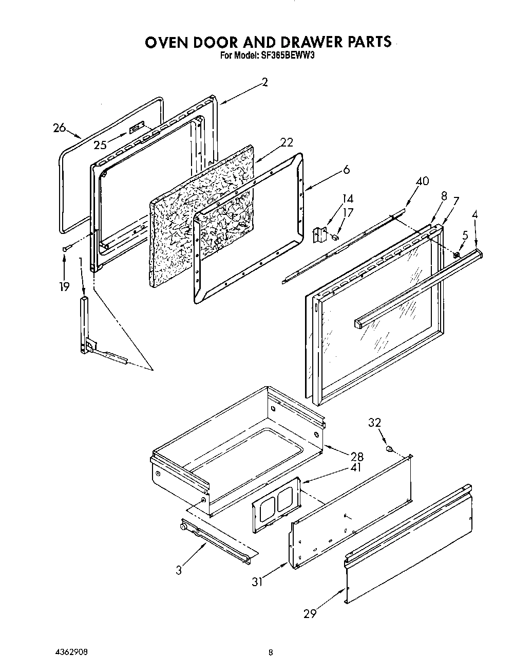 06 - OVEN DOOR AND DRAWER