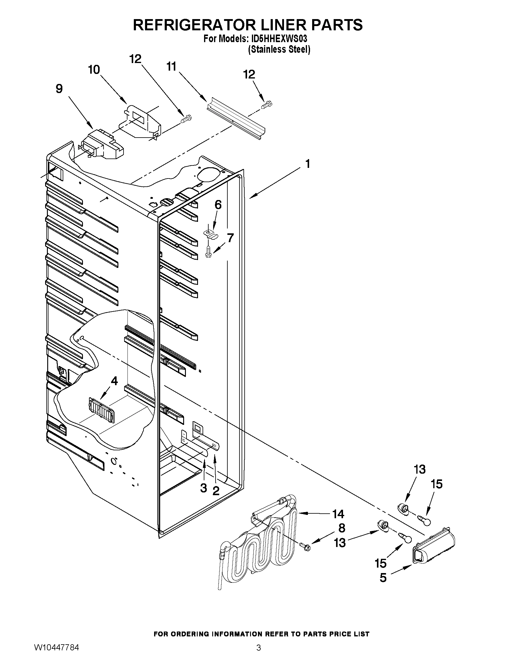 02 - REFRIGERATOR LINER PARTS