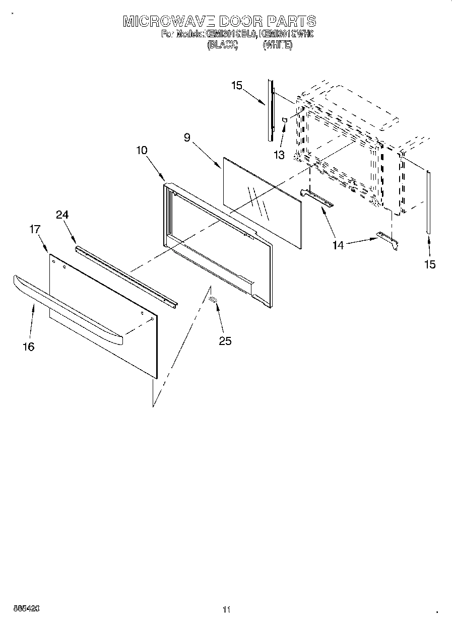09 - MICROWAVE DOOR, OPTIONAL