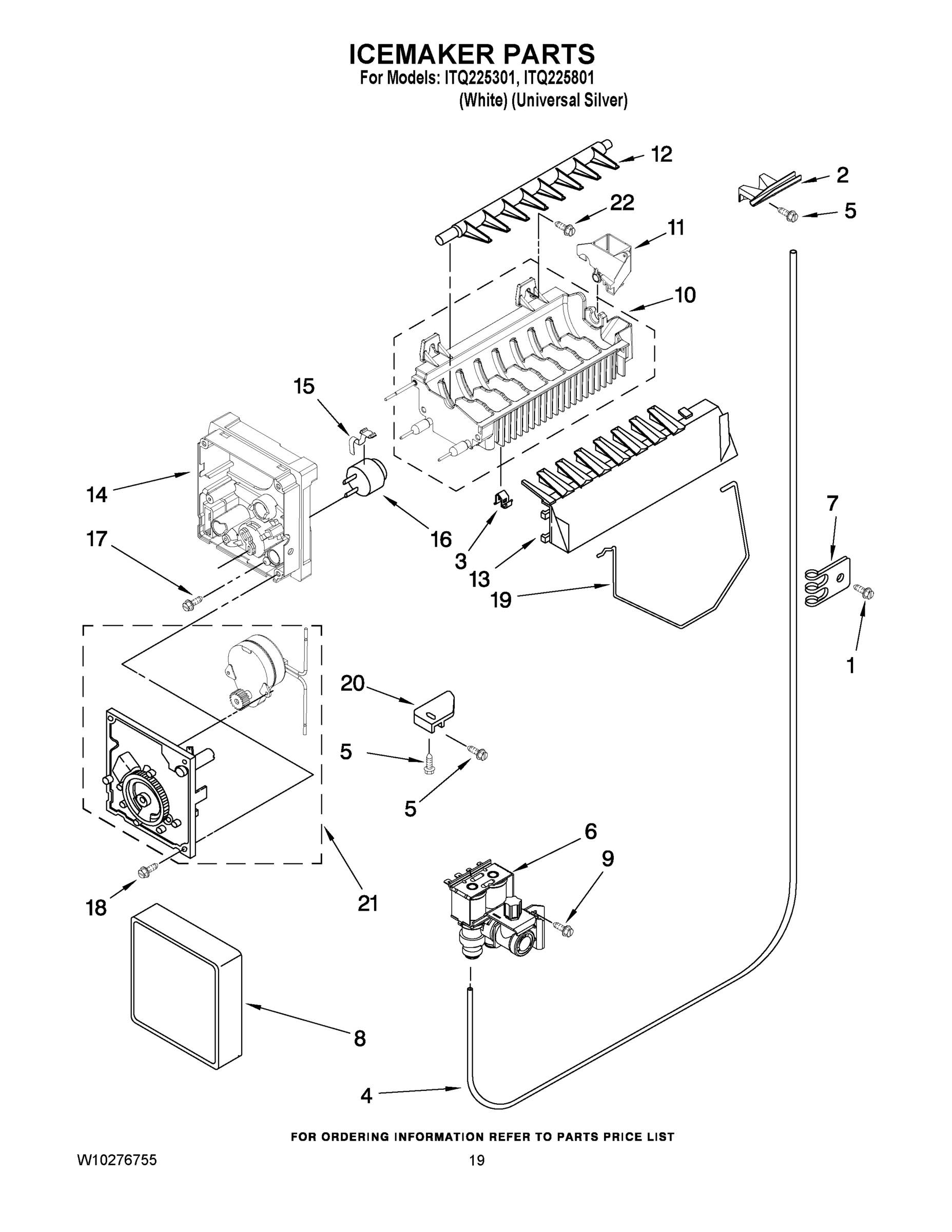 12 - ICEMAKER PARTS