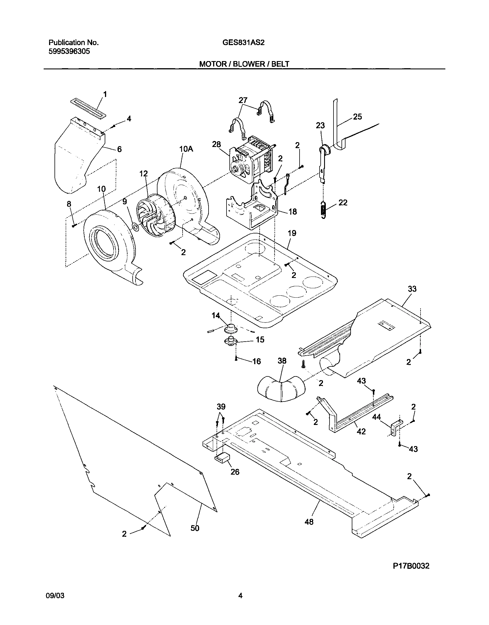 05 - MOTOR/BLOWER/BELT