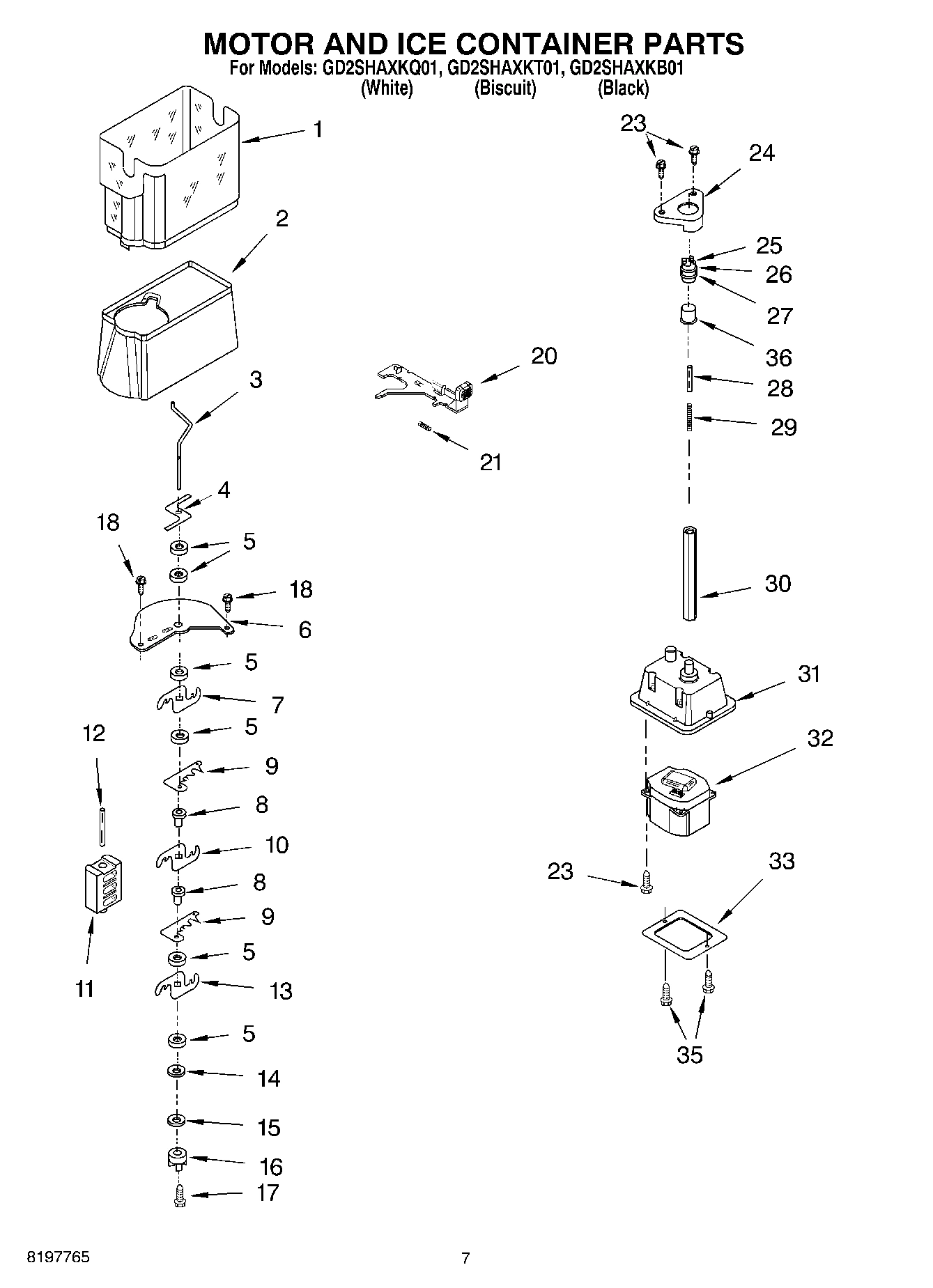 05 - MOTOR AND ICE CONTAINER