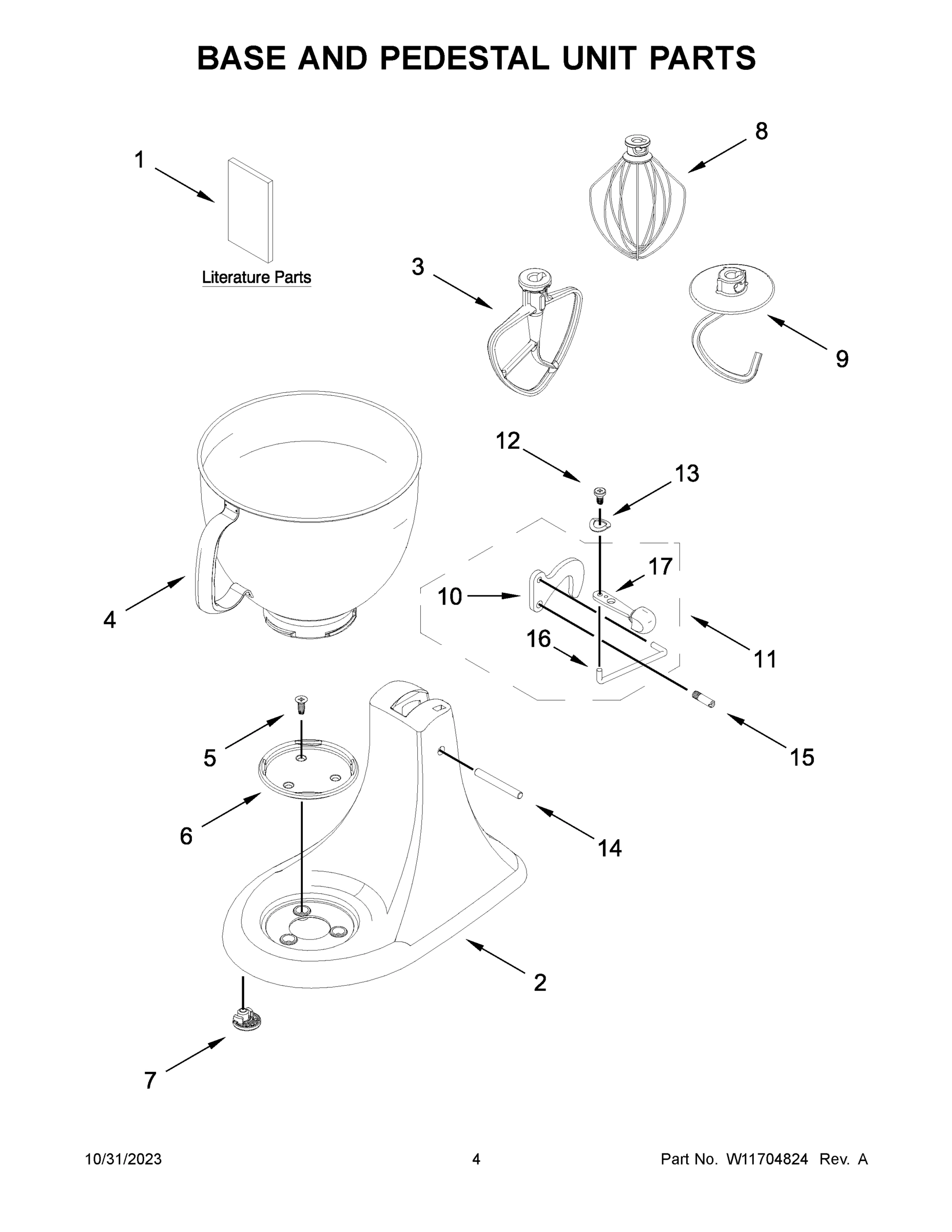 03 - BASE AND PEDESTAL UNIT PARTS