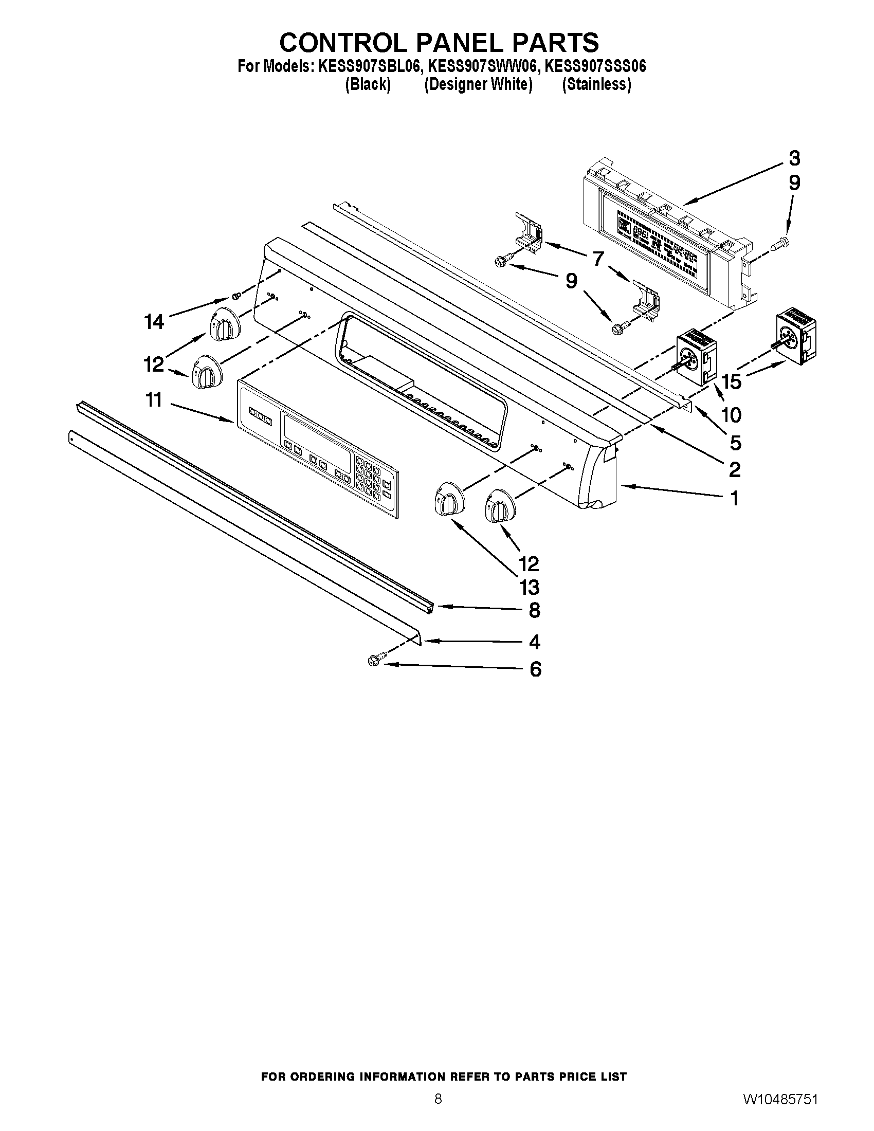 05 - CONTROL PANEL PARTS