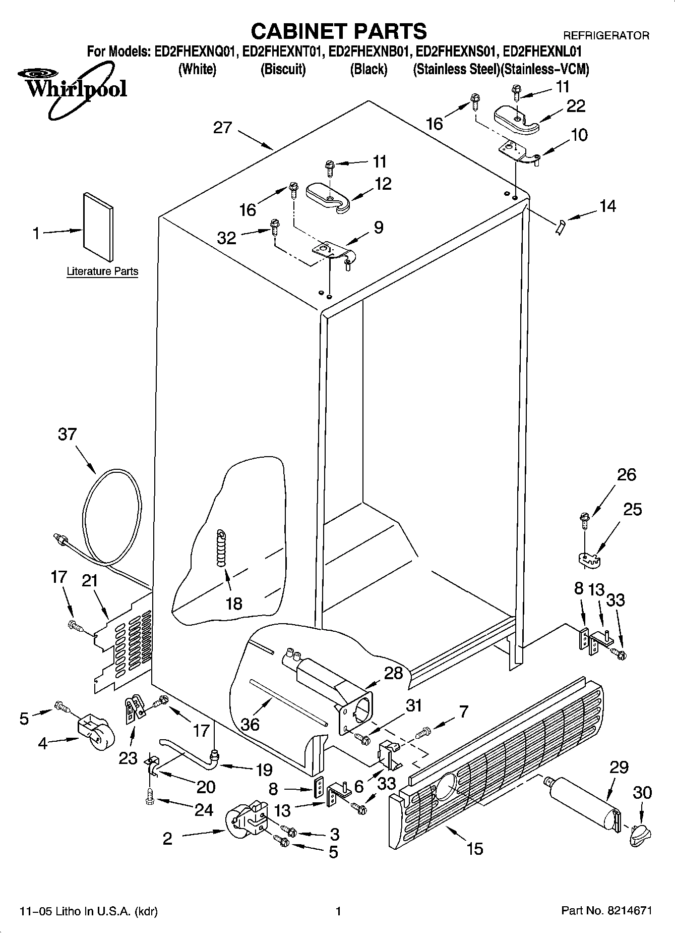 01 - CABINET PARTS