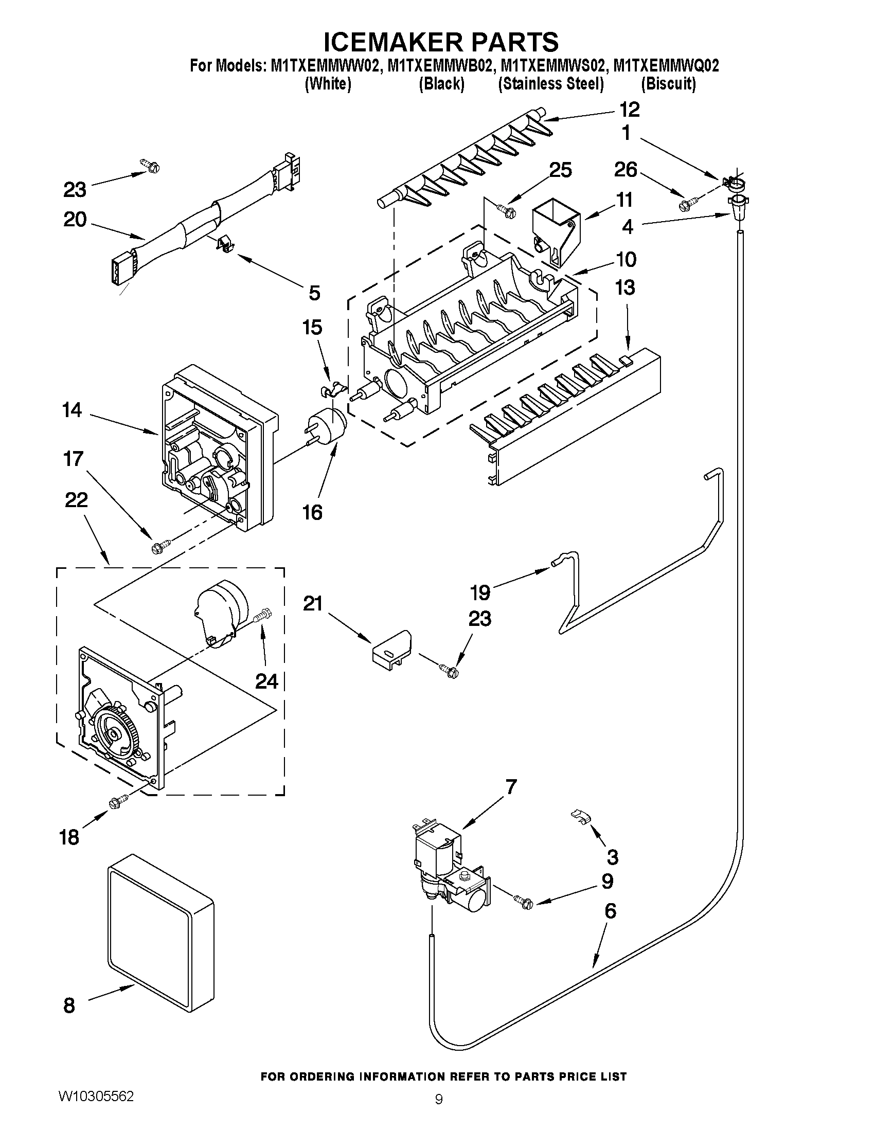 05 - ICEMAKER PARTS