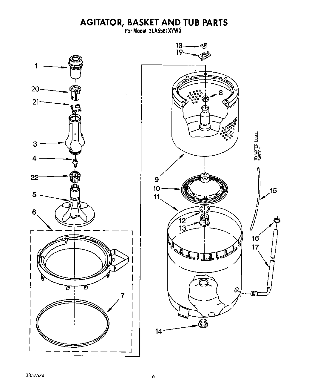 05 - AGITATOR, BASKET AND TUB