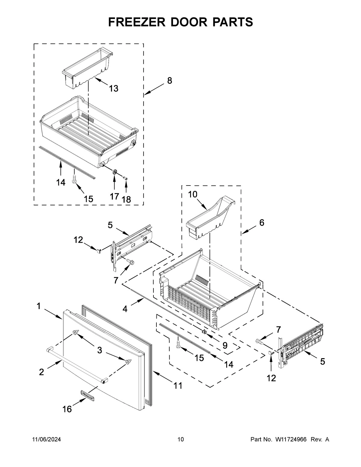 06 - FREEZER DOOR PARTS