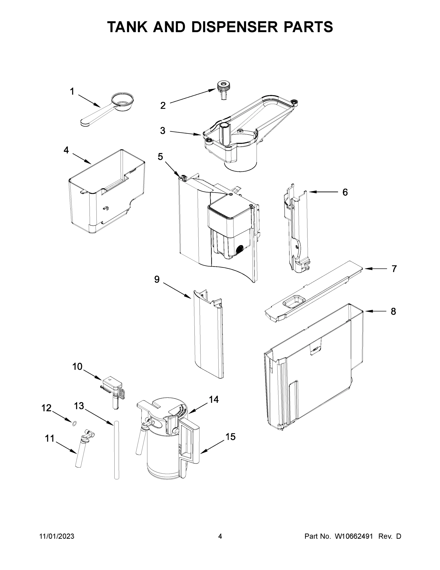 03 - TANK AND DISPENSER PARTS