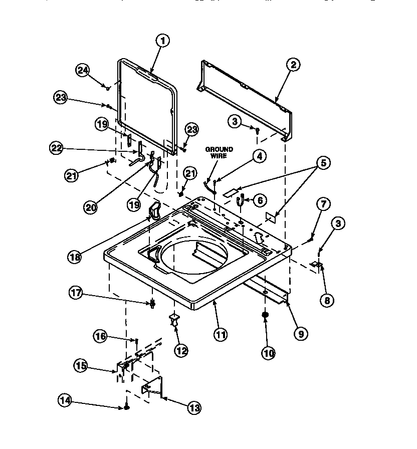 05 - CAB TOP/LOADING DR & CTRL HOOD REAR PAN
