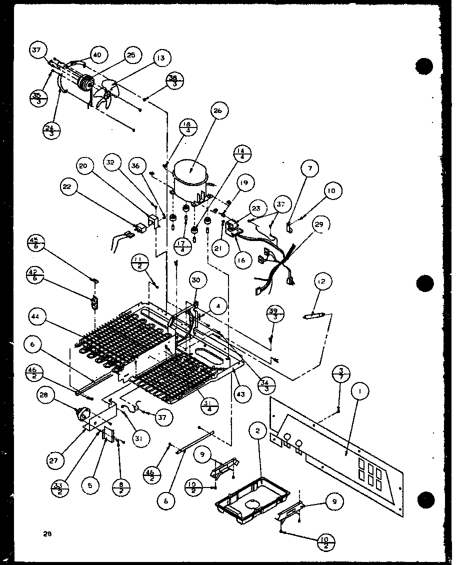 11 - MACHINE COMPARTMENT TECUMSEH COMPRESSOR