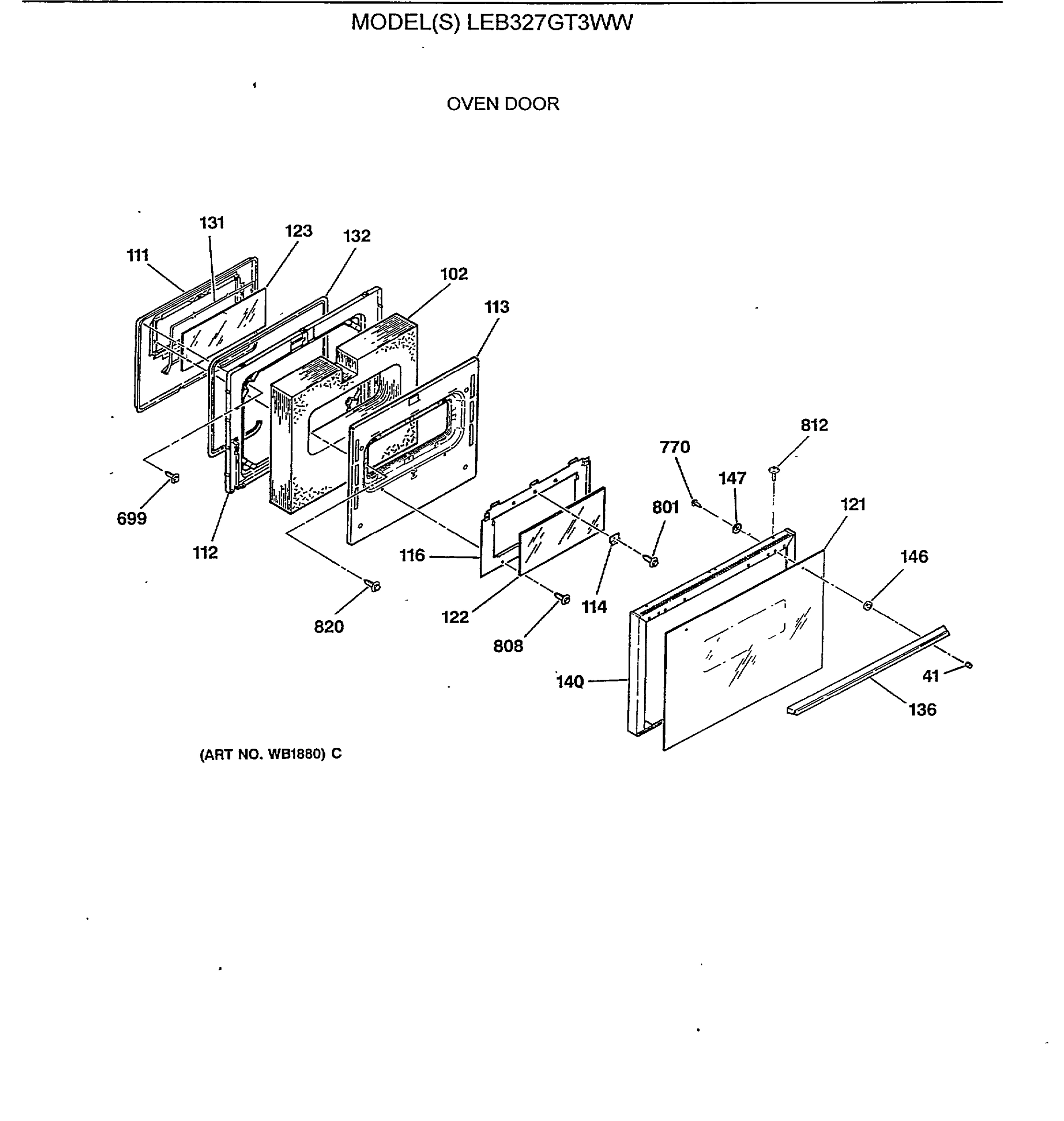 OVEN DOOR