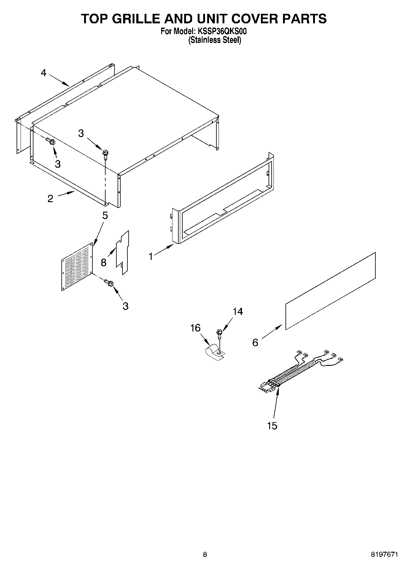 06 - TOP GRILLE AND UNIT COVER