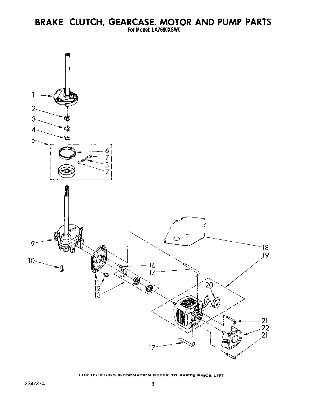 06 - BRAKE, CLUTCH, GEARCASE, MOTOR AND PUMP