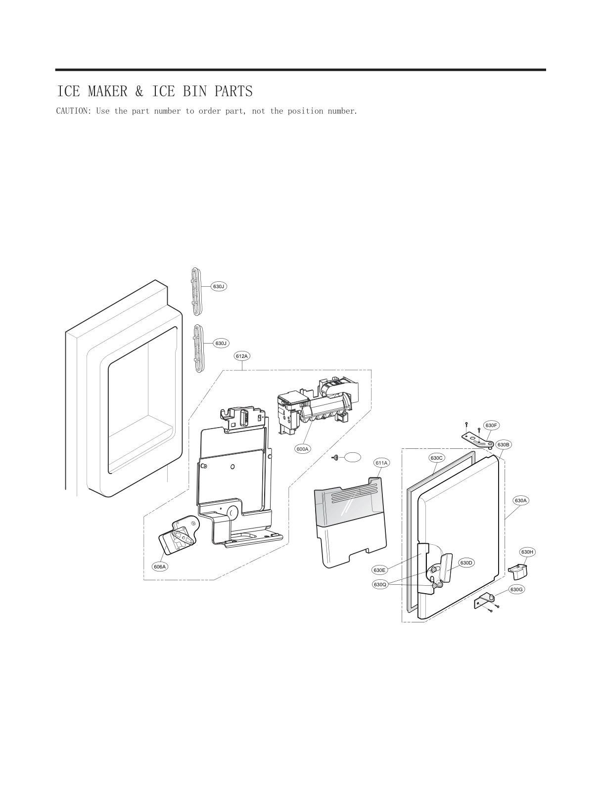 ICE MAKER & ICE BIN PARTS