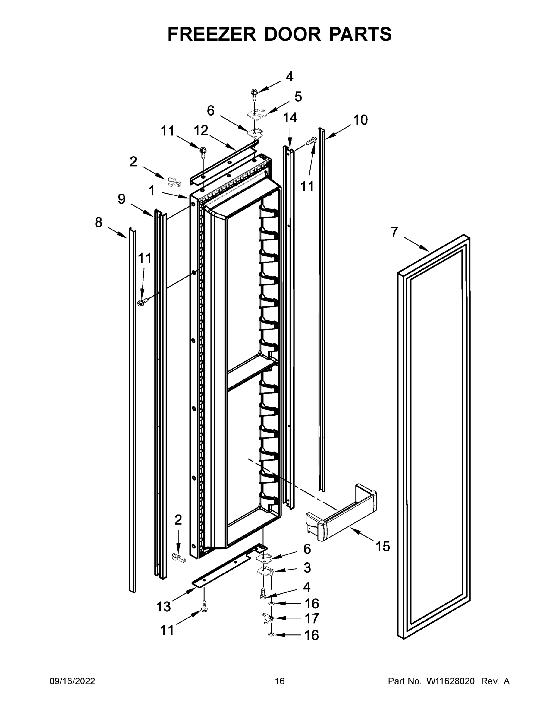 09 - FREEZER DOOR PARTS