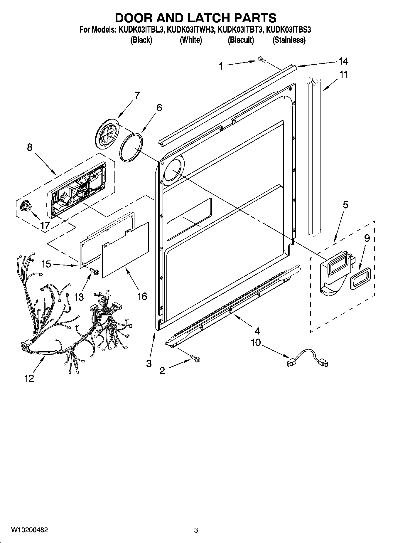 03 - DOOR AND LATCH PARTS