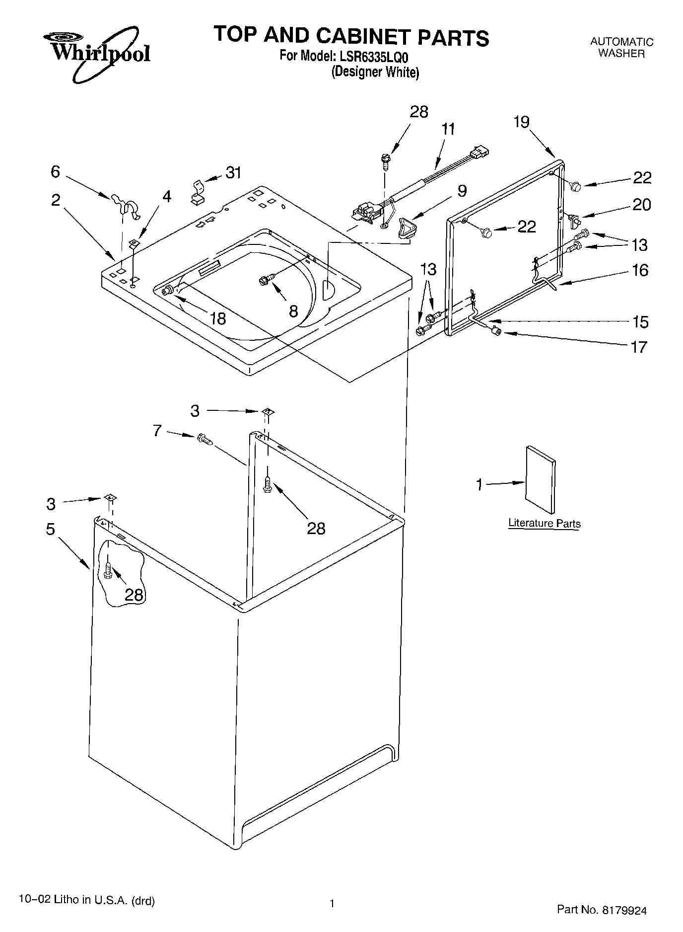 01 - TOP AND CABINET, LITERATURE