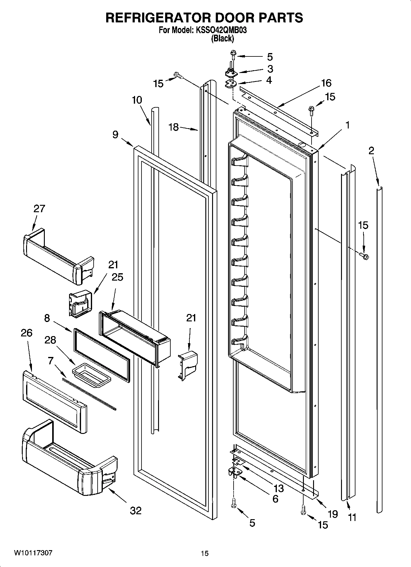 10 - REFRIGERATOR DOOR PARTS