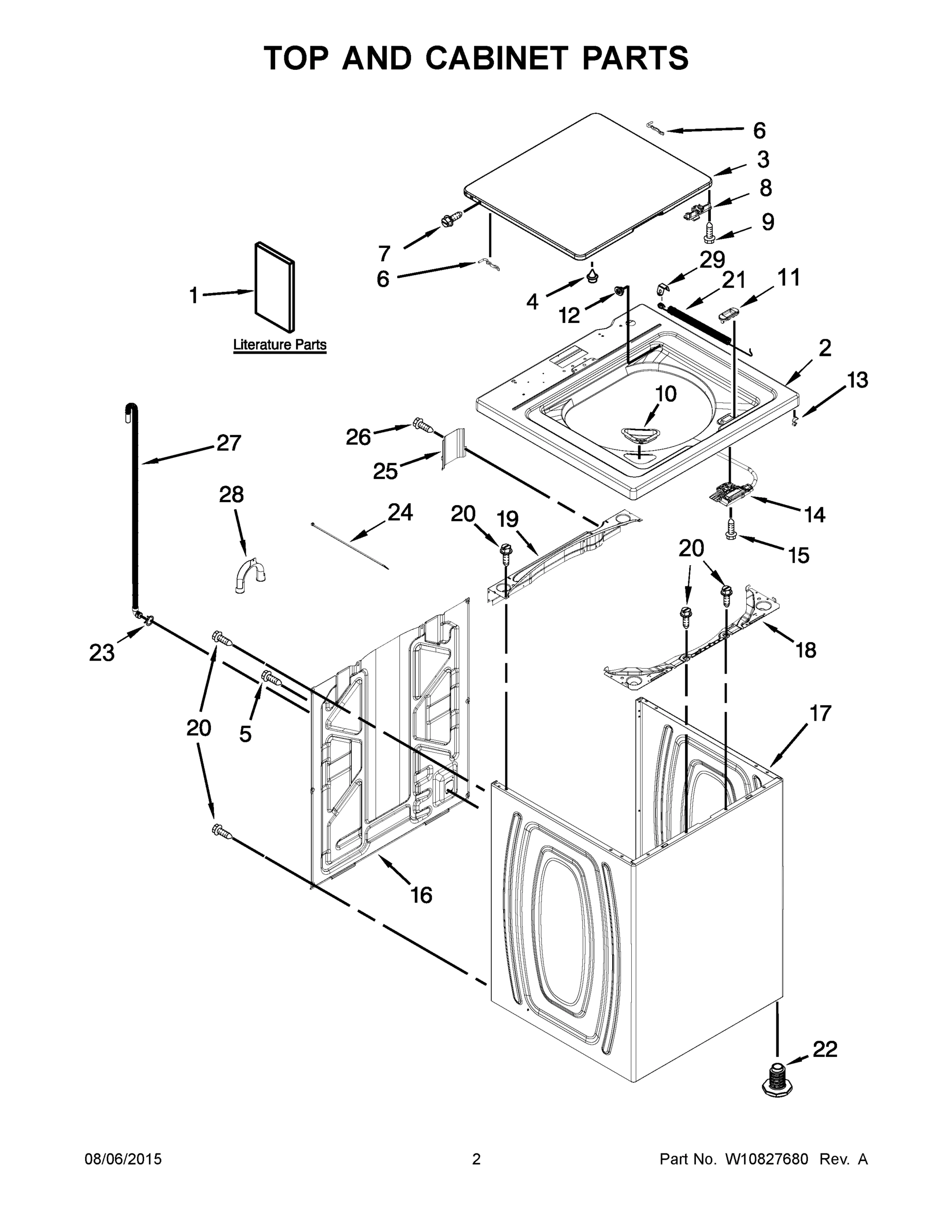 02 - TOP AND CABINET PARTS