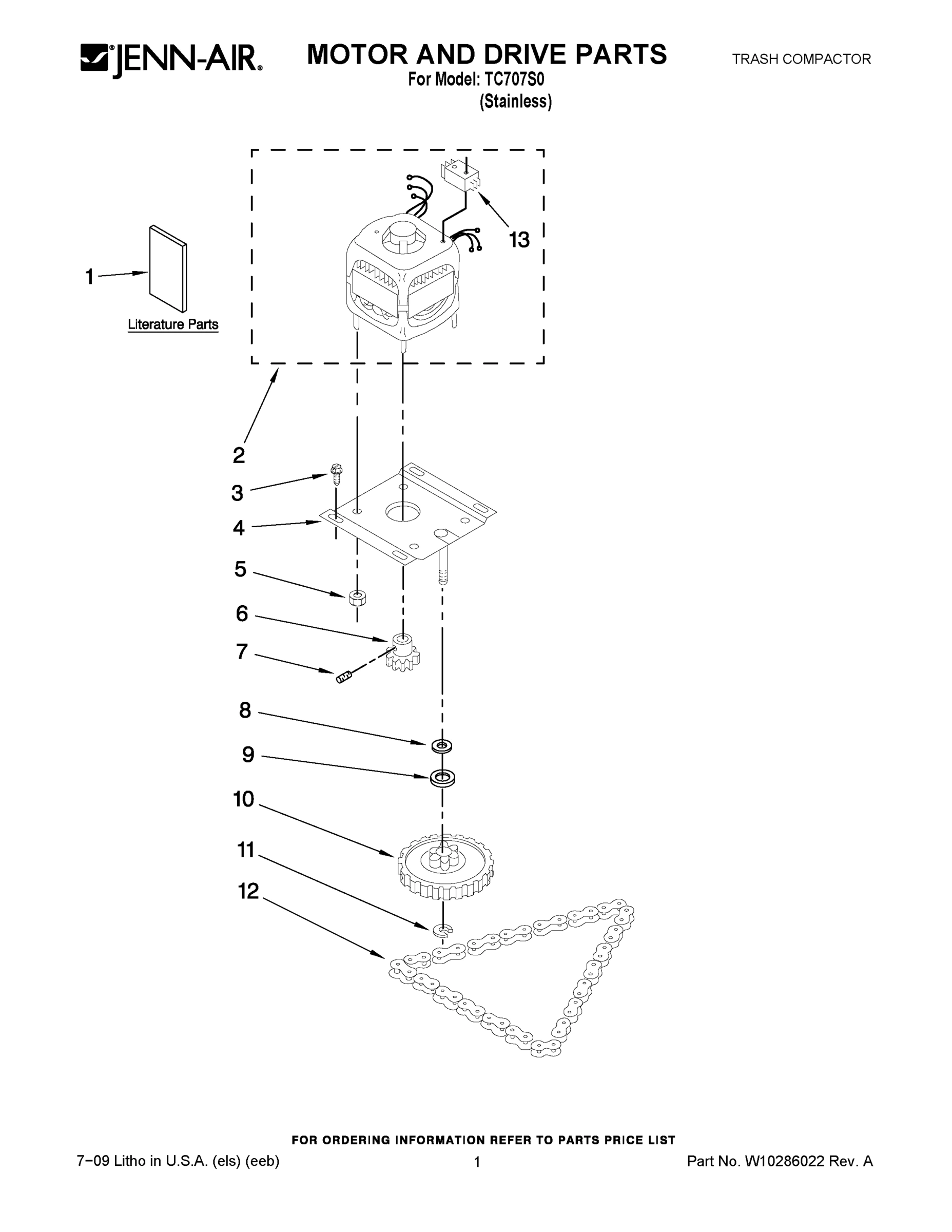 01 - MOTOR AND DRIVE PARTS
