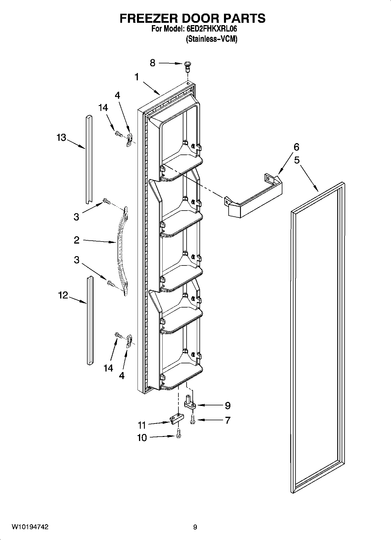 06 - FREEZER DOOR PARTS