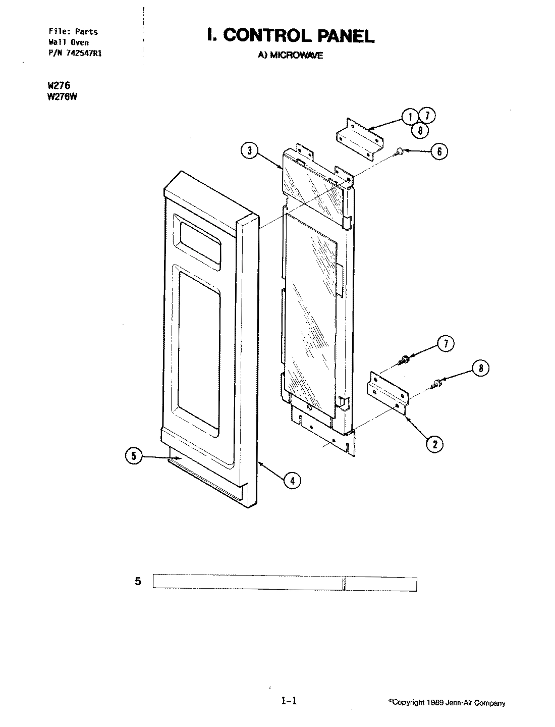 10 - CONTROL PANEL (UPPER W276W)