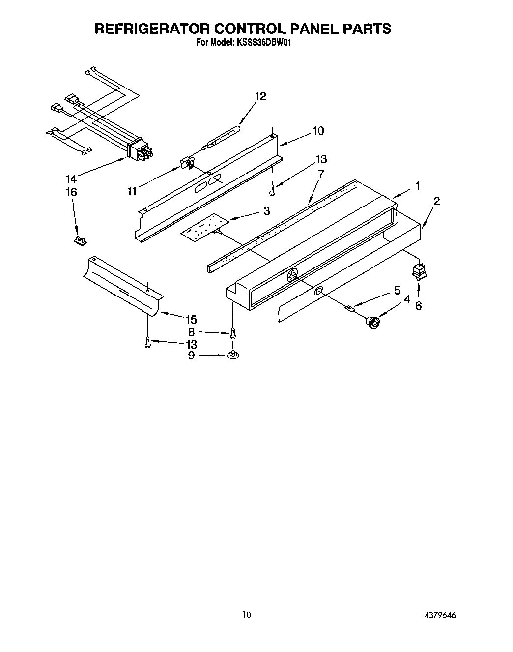 08 - REFRIGERATOR CONTROL PANEL