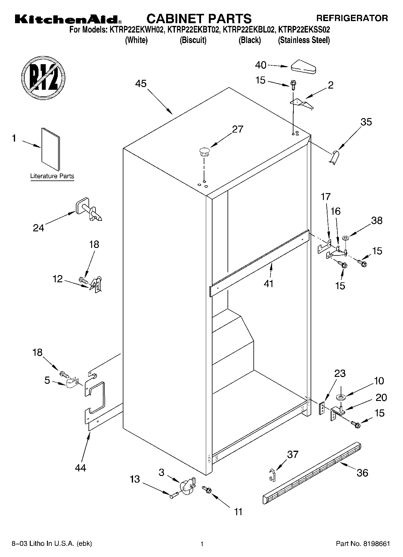 01 - CABINET PARTS